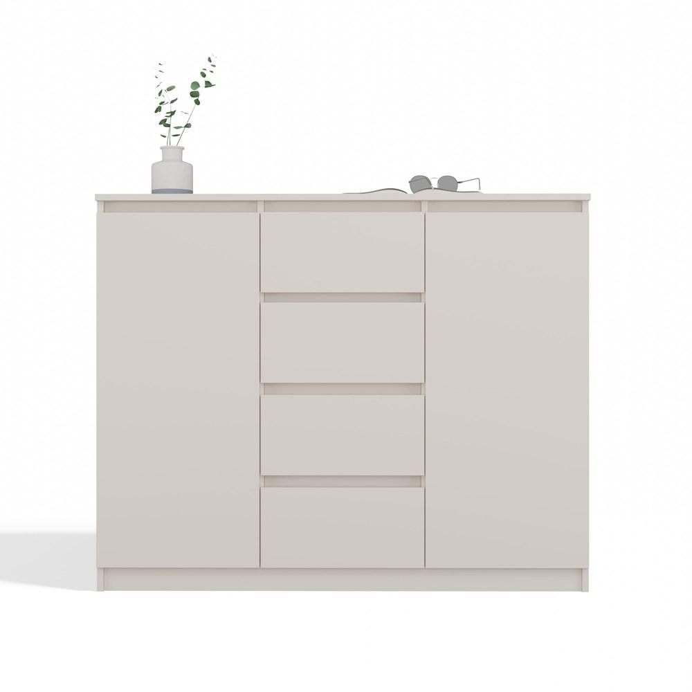 Komoda Malwa 97x120x40 cm do salonu sypialni kaszmir beż nr. 11
