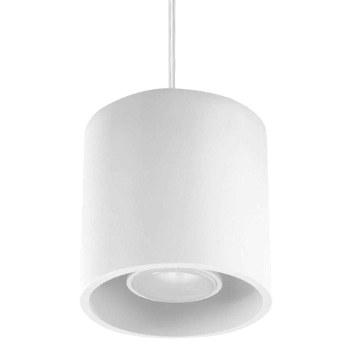 Lampa wisząca ORBIS 1 biały 110x10x10cm nowoczesna G10 do salonu