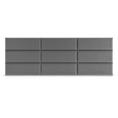 Panele tapicerowane 50x15 cm na ścianę prostokąt szary - Miniaturka zdjęcia nr 4