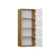 Komoda ALMA 119x50x40 cm do przedpokoju front biel korpus dąb artisan - Miniaturka zdjęcia nr 8