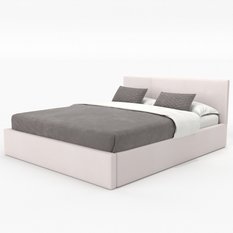 Łóżko tapicerowane do sypialni 180x200x88 cm podwójne z pojemnikiem basic kremowe - Miniaturka zdjęcia nr 10