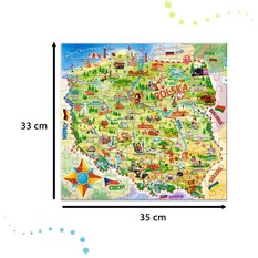 CASTORLAND Puzzle edukacyjne układanka Mapa Polski 128 elementów 6+ - Miniaturka zdjęcia nr 4