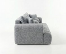 Kanapa rozkładana trzyosobowa Mediolan 250x112x90 cm LOOP sofa z funkcją spania szara - Miniaturka zdjęcia nr 5