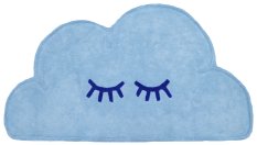 Dywan dziecięcy wełniany Chmurka 90x160 cm do pokoju dziecięcego niebieski