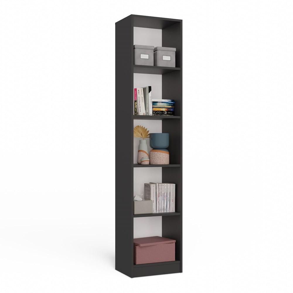 Regał Onyx 182x40x30 cm do salonu antracyt  nr. 6
