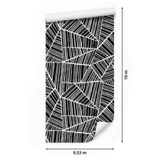 Tapeta W Rolce Czarno-Białe ABSTRAKCYJNE Wzory 3D 53x1000  - Miniaturka zdjęcia nr 2