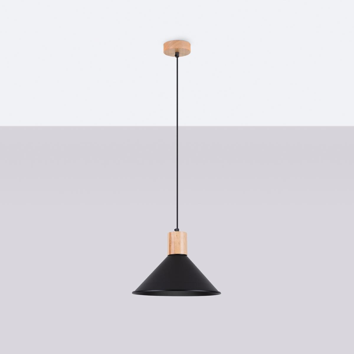 Lampa wisząca JAGA czarna 120x30x30cm nowoczesna E27 do salonu nr. 2