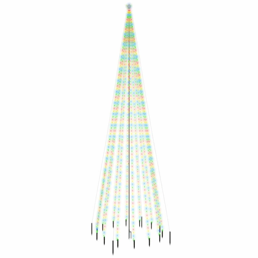 Choinka 800 cm z kołkiem gruntowym 1134 kolorowe LED do ogrodu nr. 1