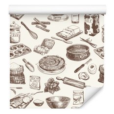 Tapeta słodycze ciasto mąka wanilia do kuchni  - Miniaturka zdjęcia nr 6