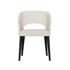 Krzesło DELUXE KR-8 50x60x85 cm welurowe do jadalni kremowy - Miniaturka zdjęcia nr 4