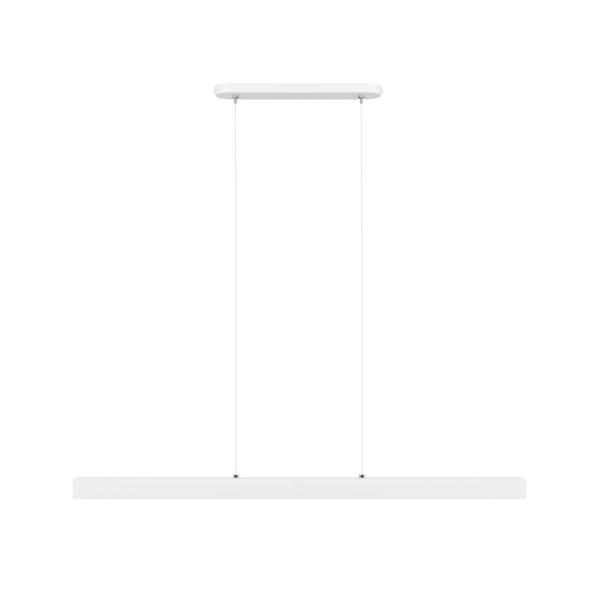 Lampa wisząca 96x6x 150 cm LED z metalu wymienny LED biała do salonu nr. 4