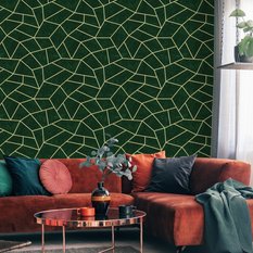 Tapeta Ozdobna GEOMETRYCZNE Paski Efekt Betonu 3D  - Miniaturka zdjęcia nr 5