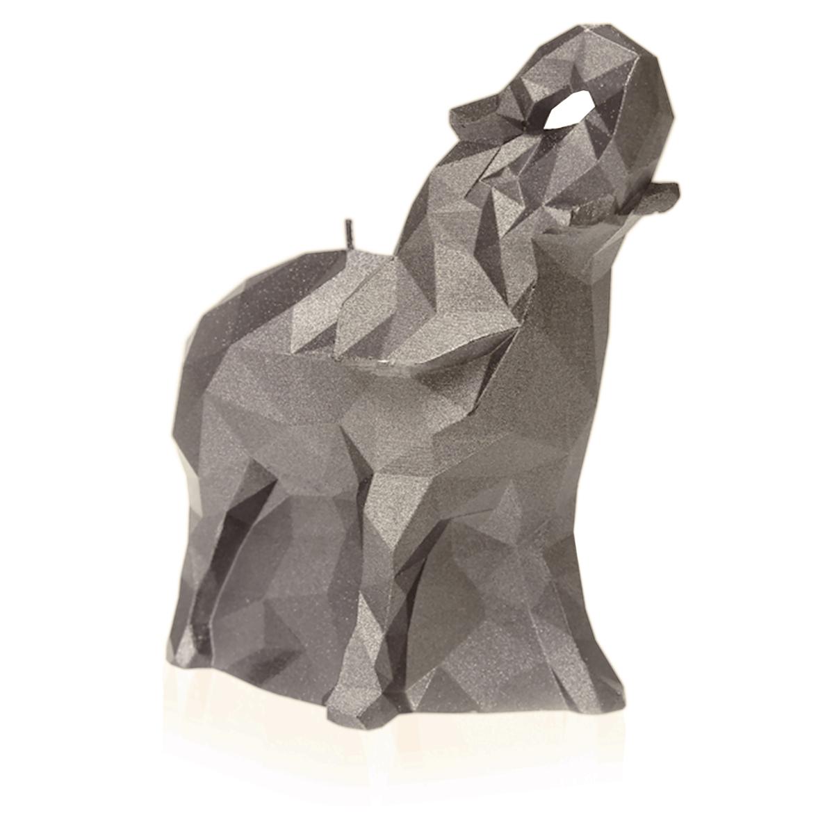 Świeca Elephant Low-Poly Brass Small