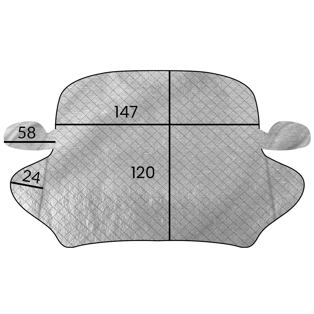 Magnetyczna mata osłona szyby samochodowa Heckermann CSB-1 nr. 2