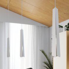 Lampa wisząca PRYSM 3L biała 120x5x45cm nowoczesna lampa G9 do salonu - Miniaturka zdjęcia nr 14