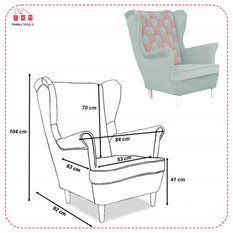 Fotel uszak skandynawski Carol Duo Family Meble - Miniaturka zdjęcia nr 7