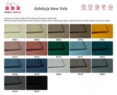 Sofa kanapa INDYGO KOBALT chabrowy aksamit VELVET - Miniaturka zdjęcia nr 14