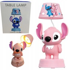 Lampka nocna Lilo & Stich LED dla dziecka różowa - Miniaturka zdjęcia nr 1