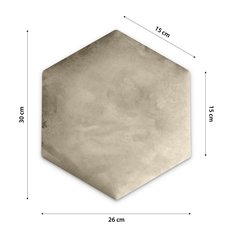Panele tapicerowane 26x30 na ścianę hexagon kremowy - Miniaturka zdjęcia nr 3