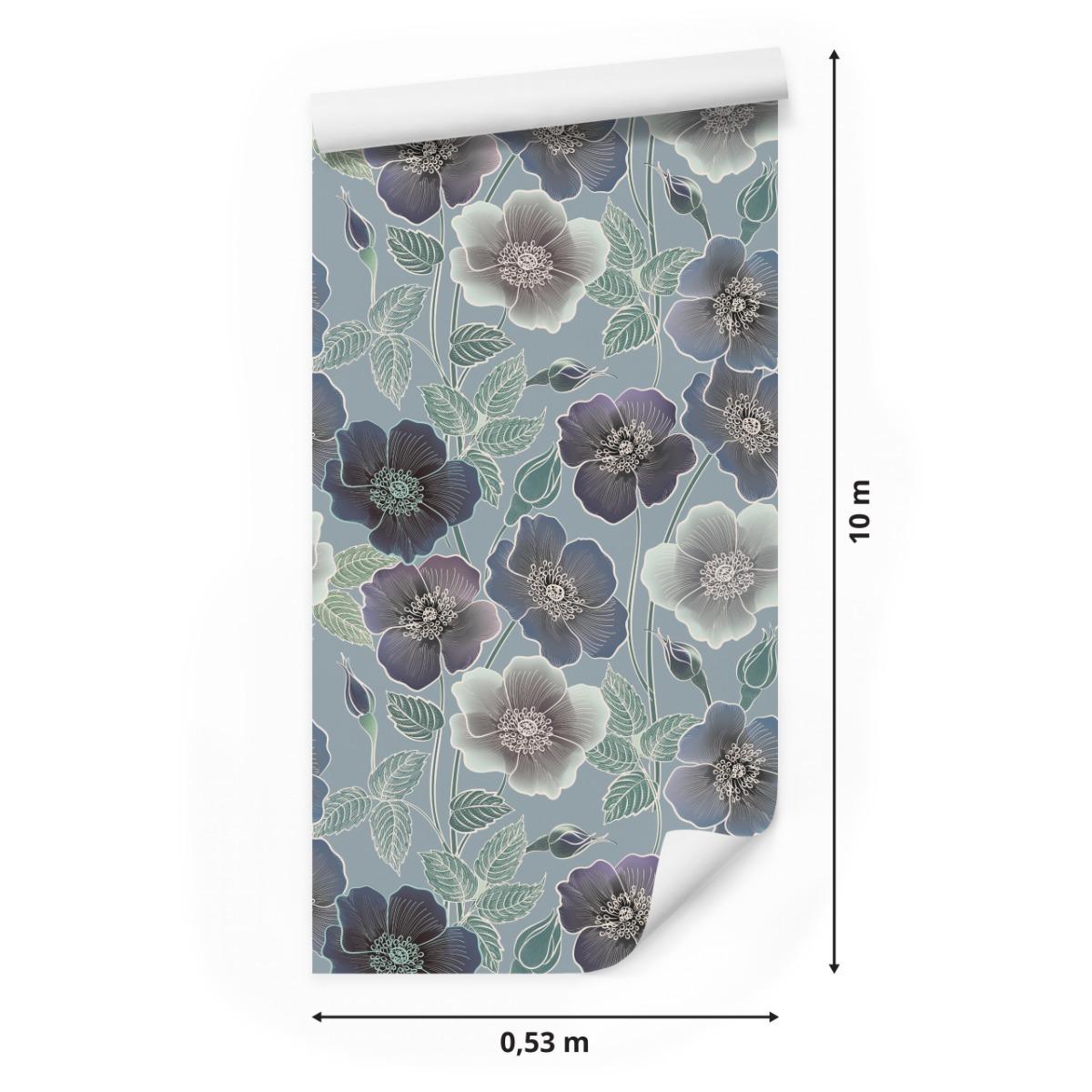 Tapeta KWIATY Rośliny w Stylu Vintage Natura Dekor nr. 2