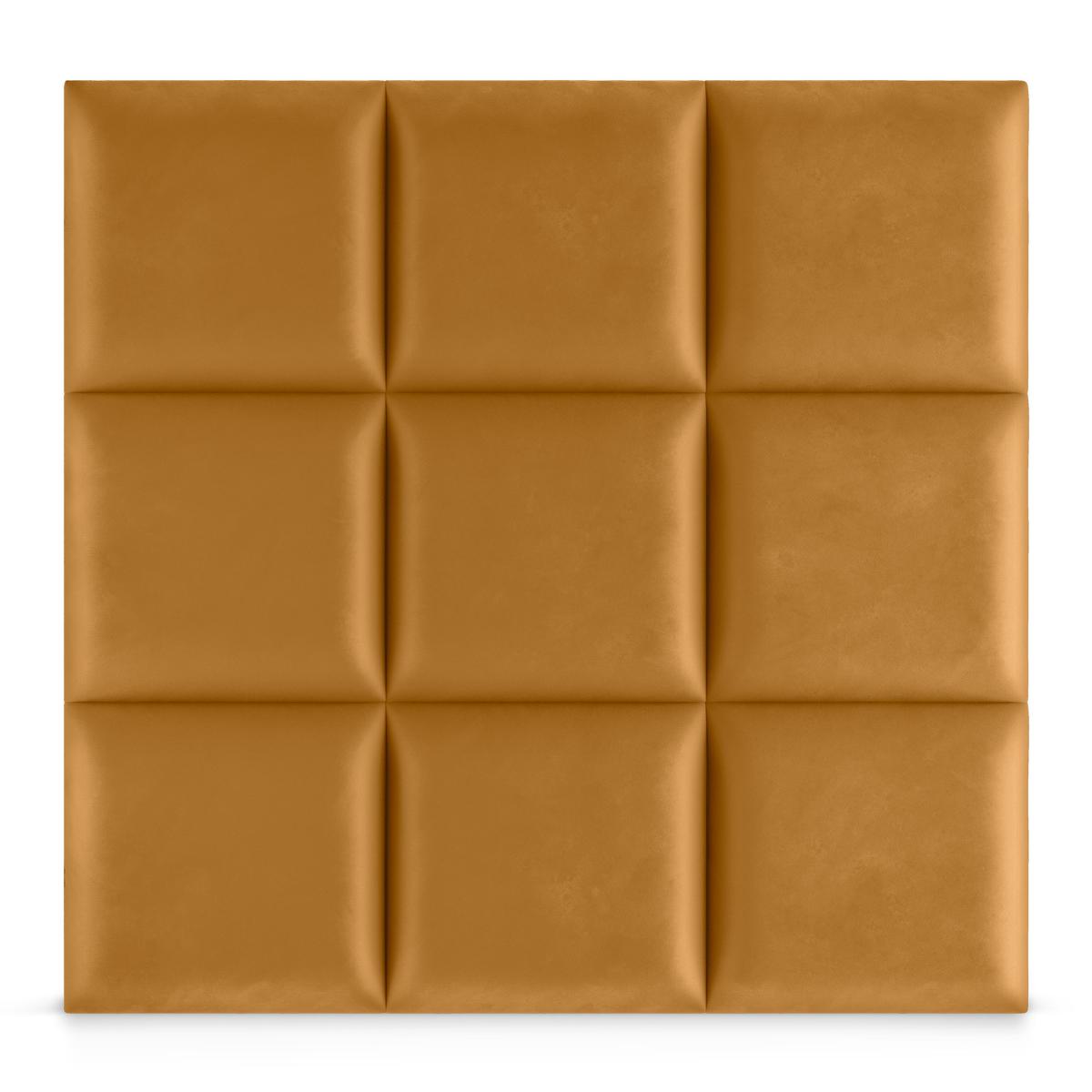 Panele tapicerowane 30x30 cm na ściankę kwadrat żółty nr. 4