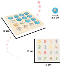 Gra planszowa memory montessori zestaw puzzle drewniane 4 karty - Miniaturka zdjęcia nr 4