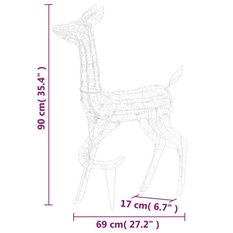 Świąteczne renifery, akrylowe, 160 kolorowych diod LED - Miniaturka zdjęcia nr 11