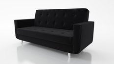 Wersalka rozkładana Naomi 92x218x99 cm do salonu z funkcją spania Inari czarna - Miniaturka zdjęcia nr 1