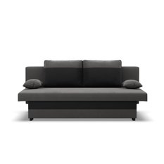 Kanapa 3-osobowa NOLA 191x85x86 cm wygodna sofa rozkładana z pojemnikiem do pokoju do salonu szara czarna darmowa dostawa - Miniaturka zdjęcia nr 2