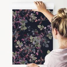 Tapeta Ścienna Kolorowe AKWARELOWE Kwiaty Liście  - Miniaturka zdjęcia nr 7