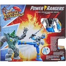 Figurka power rangers dino fury battle attackers blue niebieski ranger vs shockhorn dla dziecka - Miniaturka zdjęcia nr 6