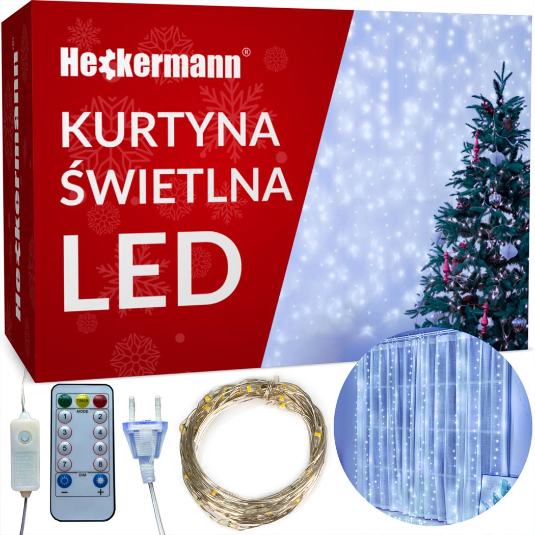 Girlanda LED Heckermann YS-0003 3x3m 300LED Cool nr. 1