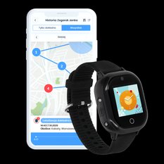 Zegarek Locon Watch Lite smartwatch opaska dla dzieci GPS czarny - Miniaturka zdjęcia nr 5