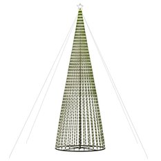 Stożkowa choinka z lampek, 1544 zimnych białych LED, 500 cm - Miniaturka zdjęcia nr 5