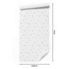 Tapeta Do Pokoju Dziecięcego PASTELOWE Gwiazdki 53x1000  - Miniaturka zdjęcia nr 2
