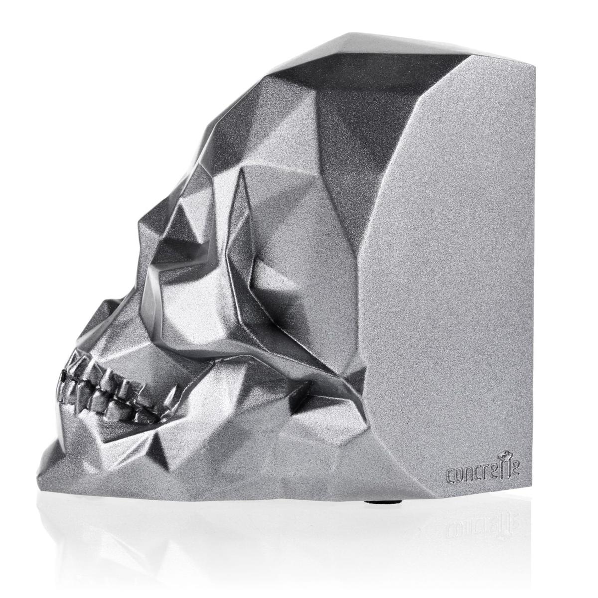 Podpórka do książek Skull Low-Poly Steel Poli nr. 2