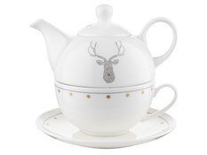 Filiżanka z dzbankiem zestaw Tea For One Mystic Renifer 390 ml - Miniaturka zdjęcia nr 1