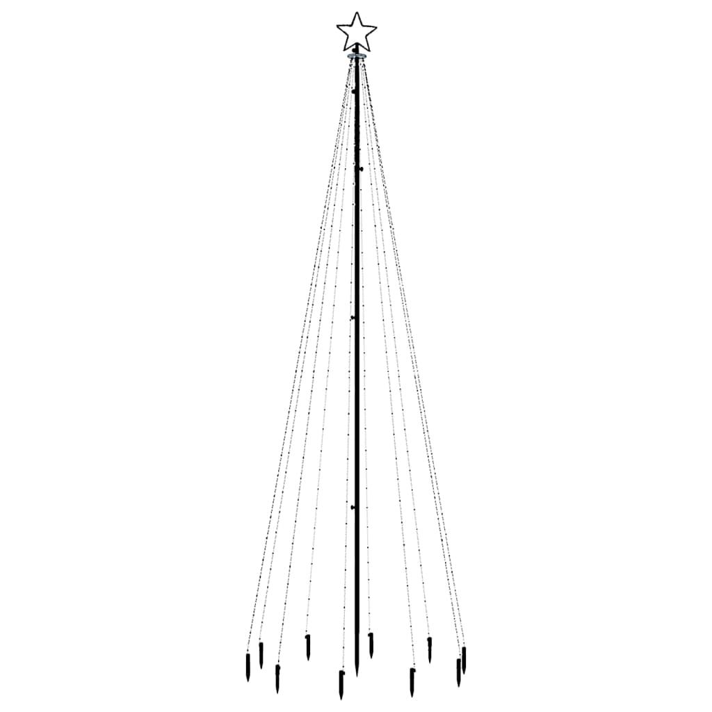 Choinka z kołkiem gruntowym, 310 niebieskich LED, 300 cm nr. 3