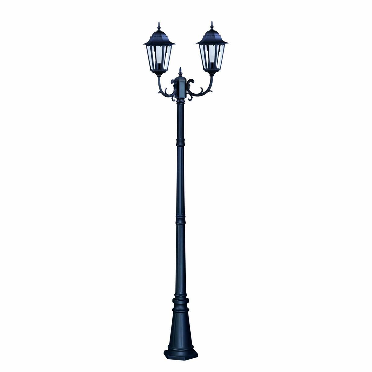 Lampa ogrodowa stojąca K-7006A2/2 LOZANA 72x243x27 cm do ogrodu czarny