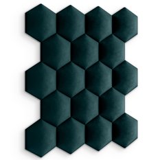 Panele tapicerowane 26x30 na ścianę hexagon turkusowy - Miniaturka zdjęcia nr 5