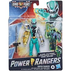 Figurka POWER RANGERS 15 cm oryginalna dino fury hasbro zielony ranger dla dziecka - Miniaturka zdjęcia nr 1