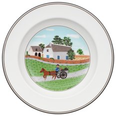 Talerz głęboki 21 cm Farmer Design Naif Villeroy & Boch kolorowy do jadalni - Miniaturka zdjęcia nr 1