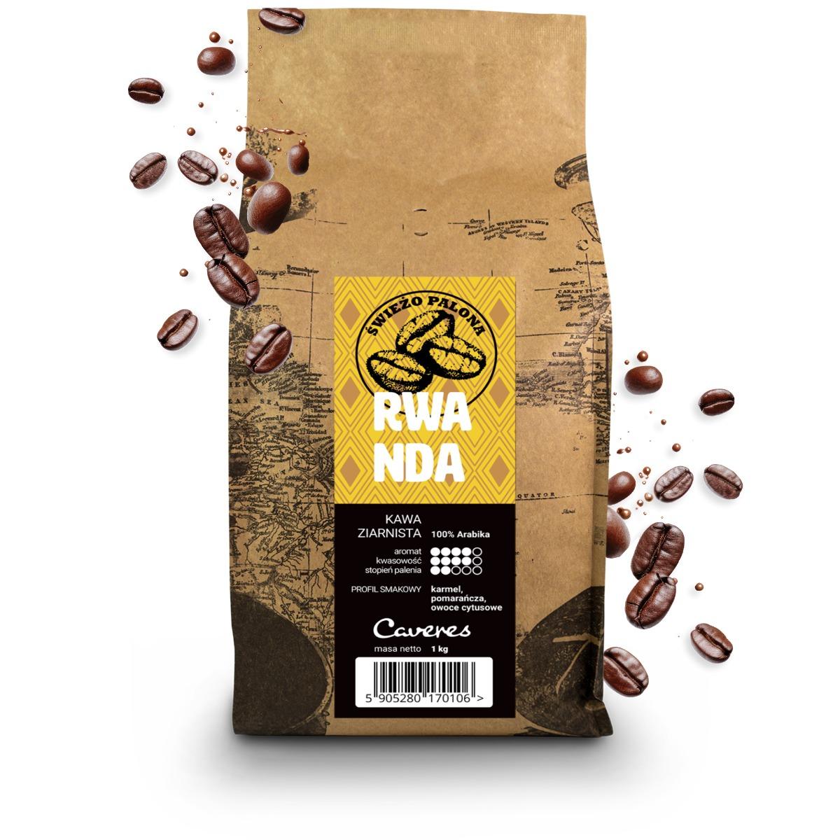 Caveres RWANDA Kawa ziarnista 1kg nr. 1