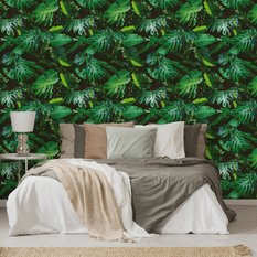 Tapeta Ścienna Zielone LIŚCIE Tropikalne Monstera 53x1000  - Miniaturka zdjęcia nr 7