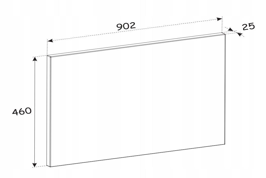 Blat do szafki łazienkowej 90x46 cm dąb olejowany grubość 25 mm mdf do łazienki nr. 4