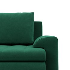 Narożnik FORESTA 300x200x89 cm z funkcją spania w kształcie U duży velvet butelkowa zieleń  - Miniaturka zdjęcia nr 4