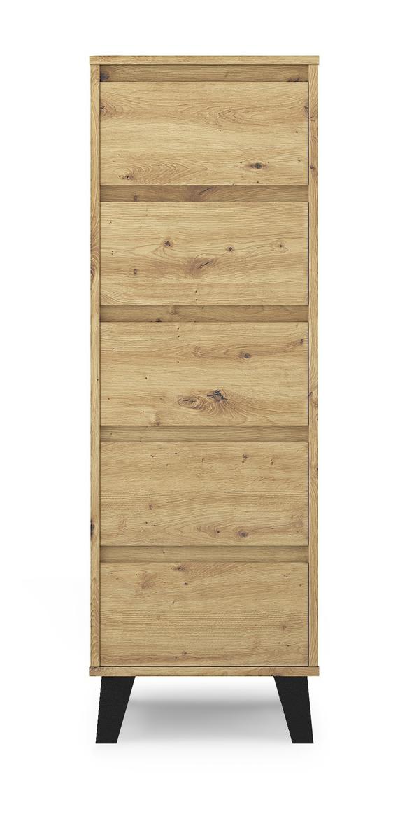 Komoda SCANDI 40x120,5x39 cm z szufladami do sypialni i salonu dąb artisan nr. 4