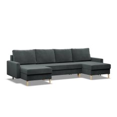 Narożnik Sofa Kanapa typ U Blank ciemnoszary - Miniaturka zdjęcia nr 1