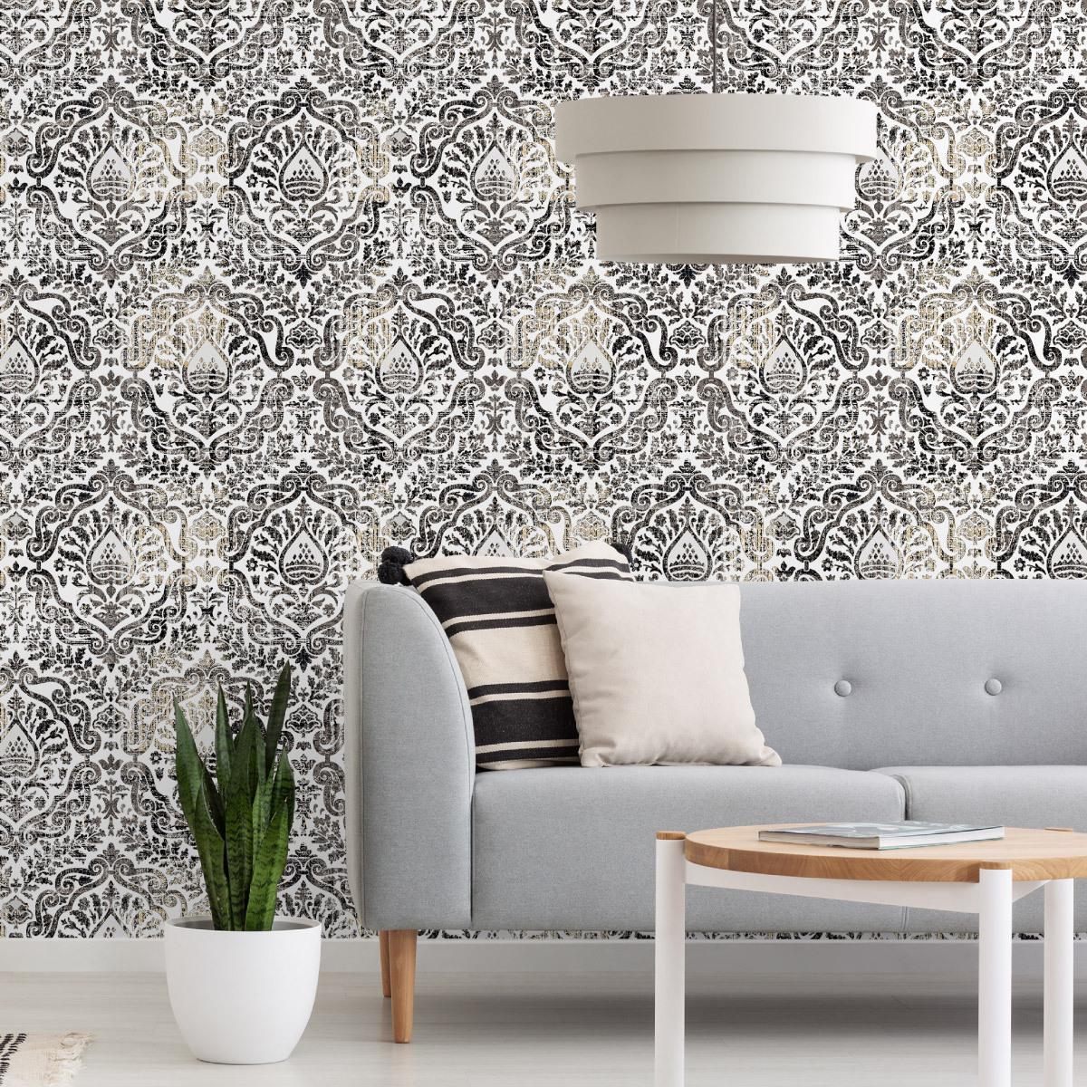 Tapeta ornamenty w stylu vintage, styl nowoczesny  nr. 4