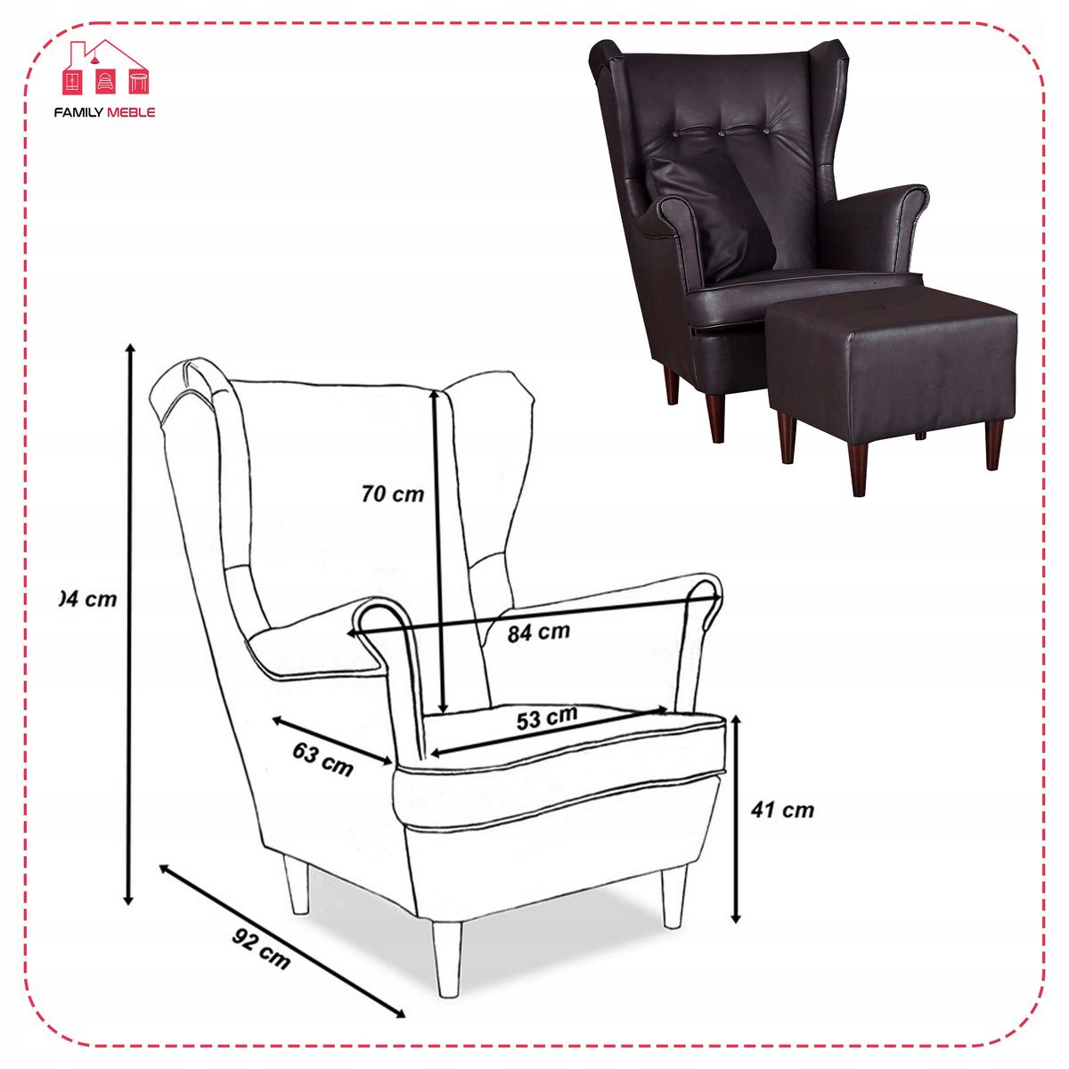 Zestaw wypoczynkowy eko skóra sofa + 2F+2P nr. 8